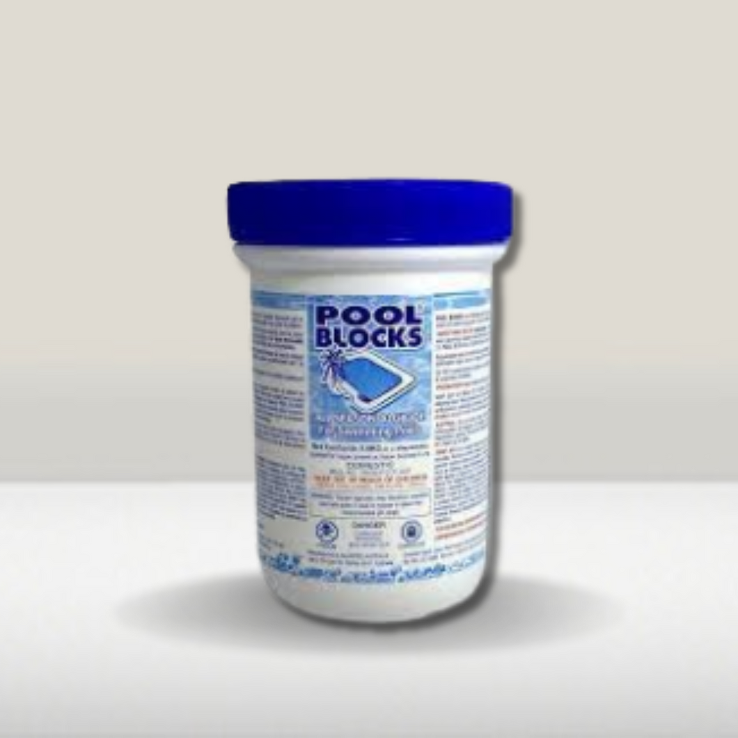 Clear Pool Blocks POOL BLOCKS 600g (2 Pucks) – Pool Busters Fonthill