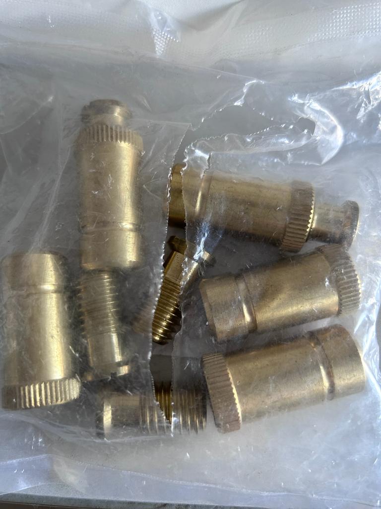 Brass Anchor Assembly, male/female 5 pack