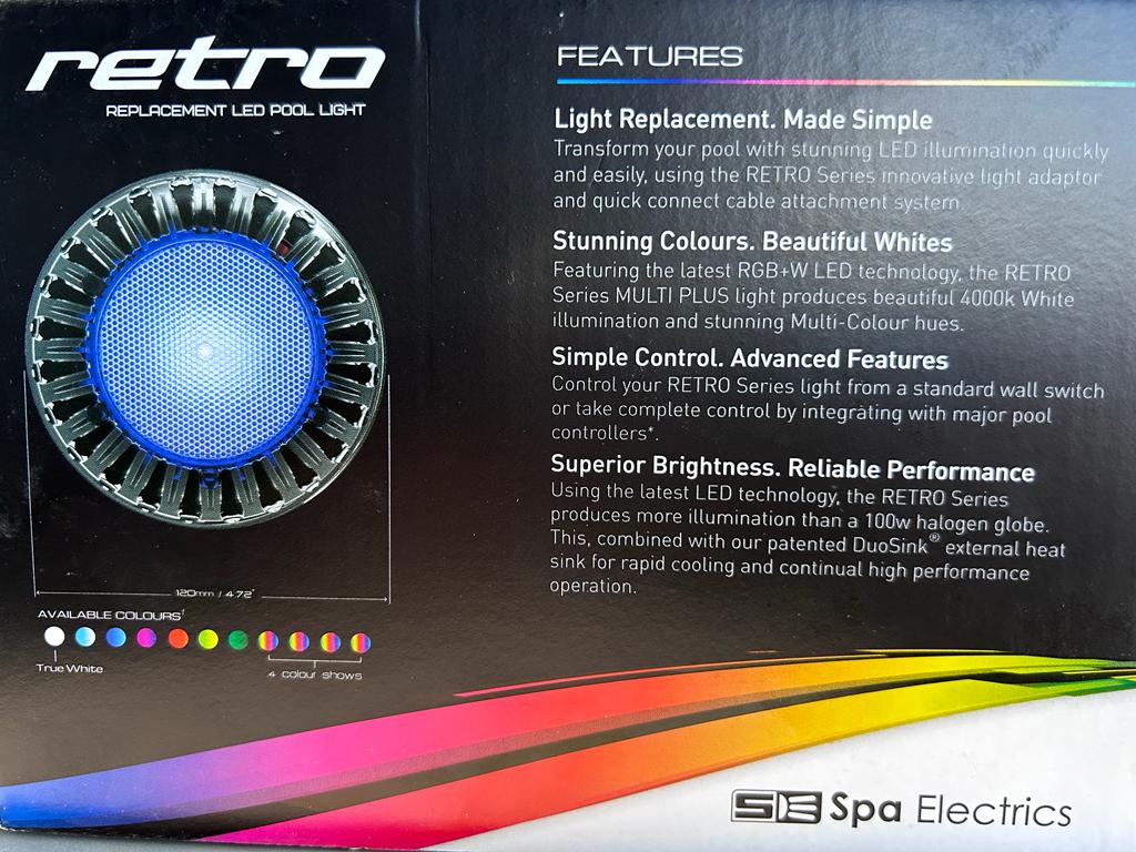 Spa Electrics Retro Series LED Pool Light for 6
