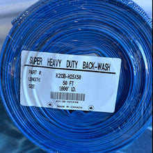 Load image into Gallery viewer, BackWash Hose  50&#39; Super Heavy Blue 1 1/2&quot;
