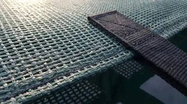 Close-up of Standard Mesh weave.